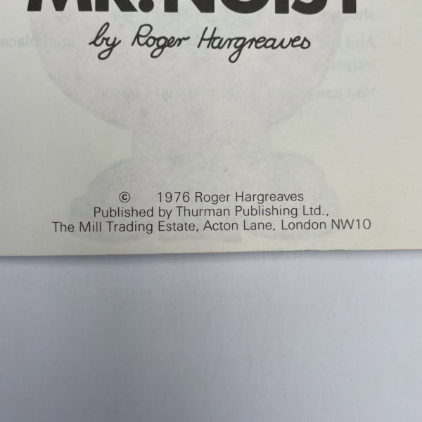 roger hargreaves mr noisy first 2