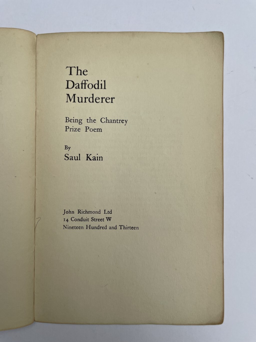 saul kain dafodil murderer first2