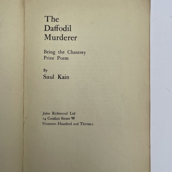 saul kain dafodil murderer first2