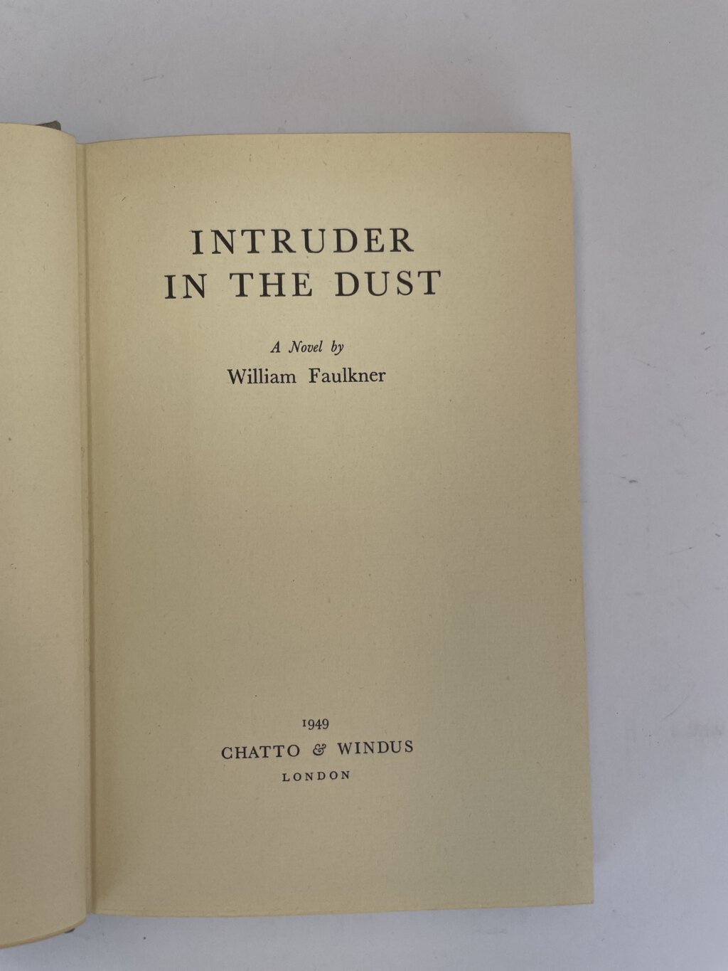 william faulkner intruder in the dust first edition2