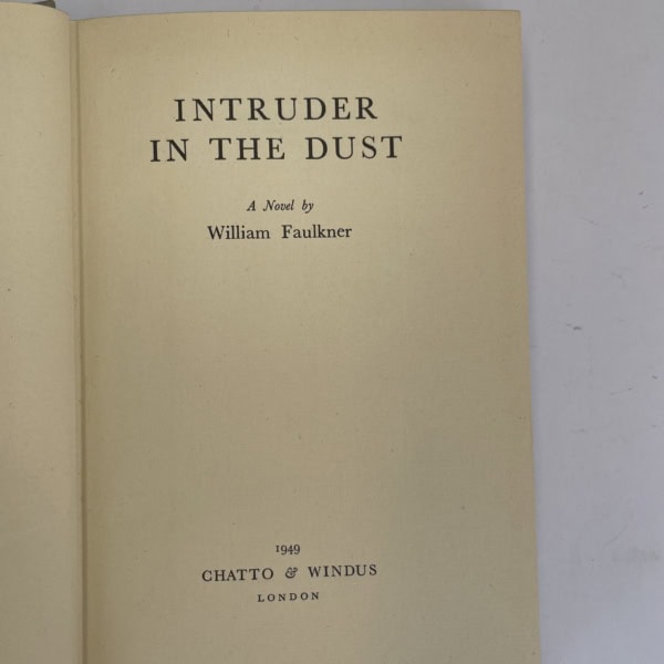 william faulkner intruder in the dust first edition2