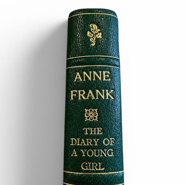 Anne Frank - Diary of A Young Girl - First Edition Leather