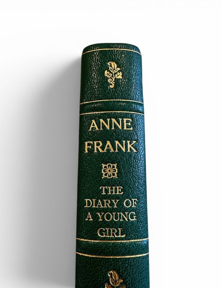 Anne Frank - Diary of A Young Girl - First Edition Leather
