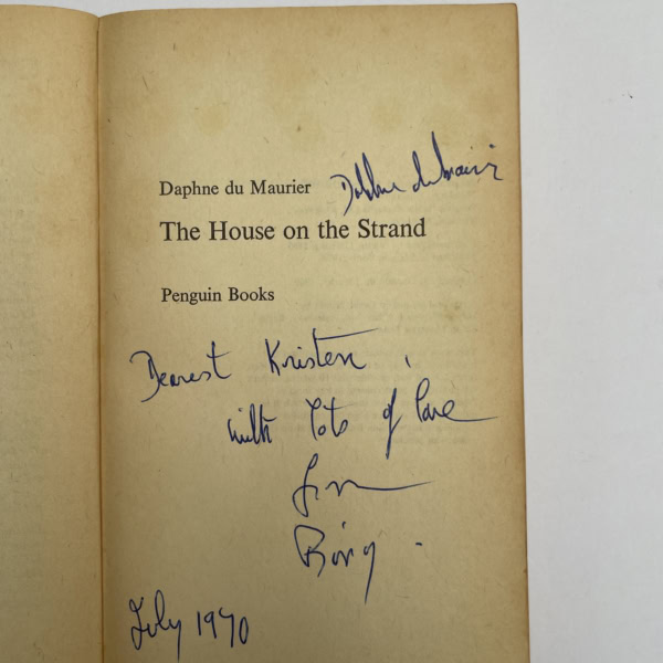 daphne du maurier the house on the strand first pback signed2