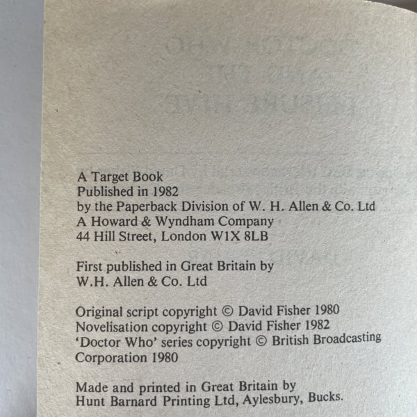 david fisher doctor who and the leisure hive 2