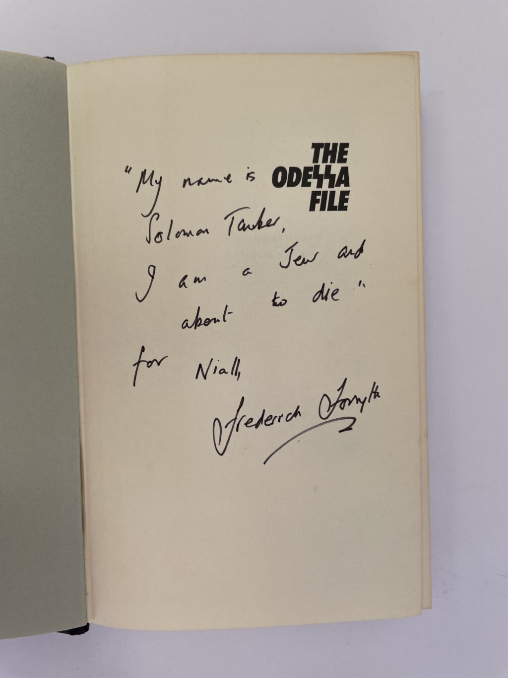 frederick forsyth the odessa file double signed first 2
