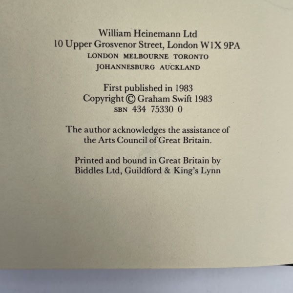 graham swift waterland signed first edition3