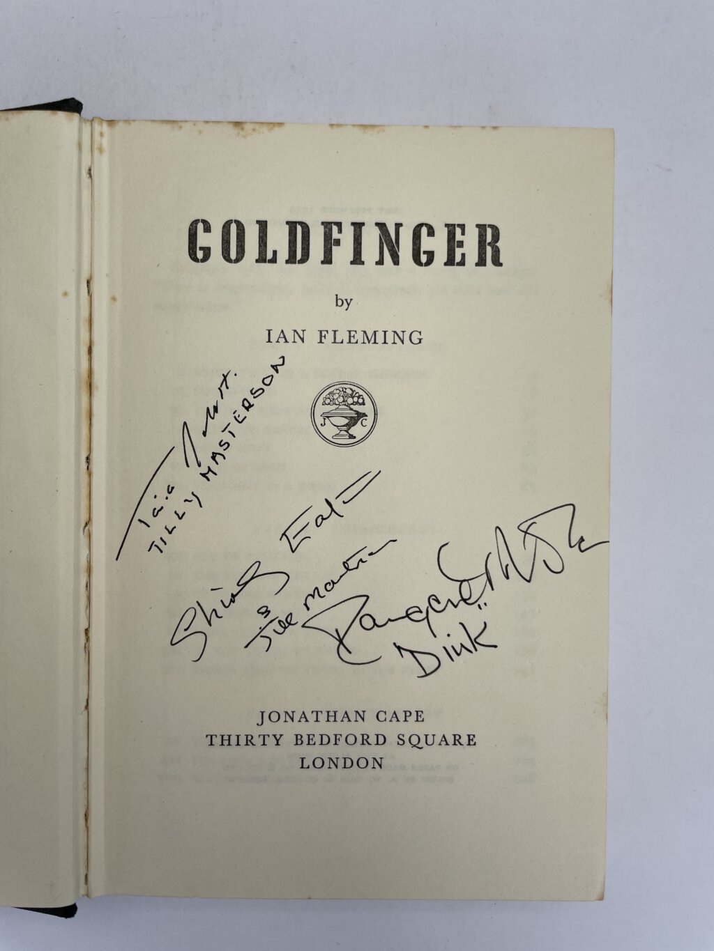ian fleming goldfinger multi signed first edition4