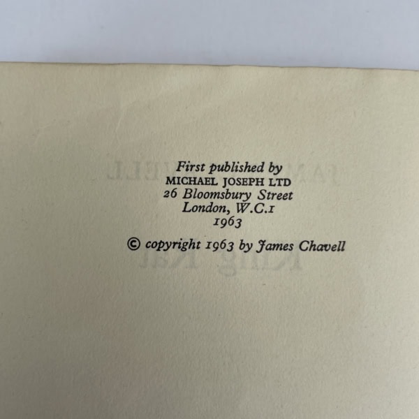 james clavell king rat proof 2