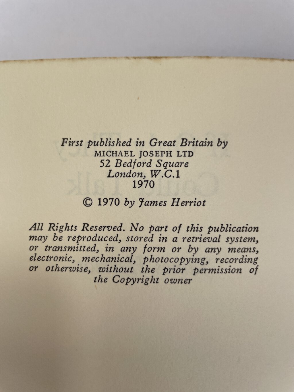 james herriot if only the talk signed first 3
