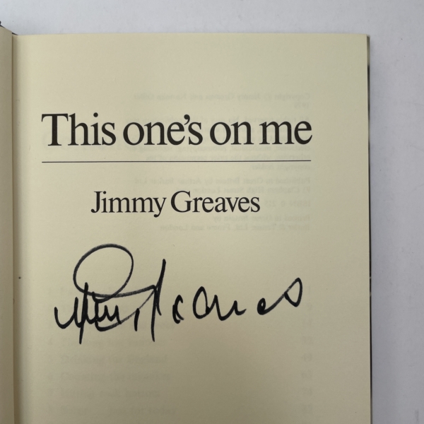 jimmy greaves this ones on me signed first ed2