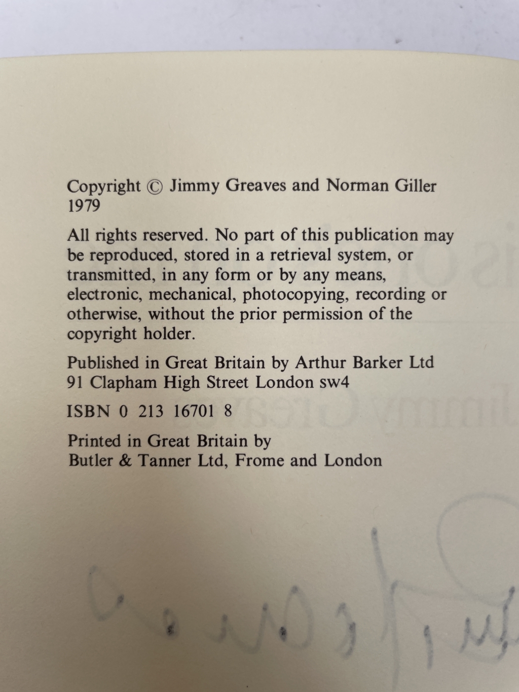 jimmy greaves this ones on me signed first ed3