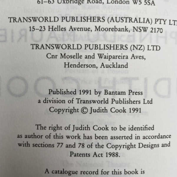 judith cook daphne signed first edition3