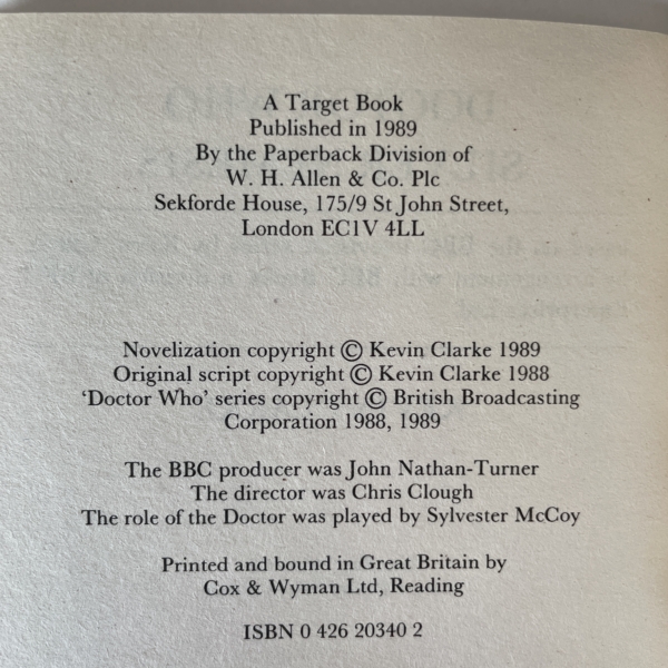 kevin clarke doctor who seven nemesis 2