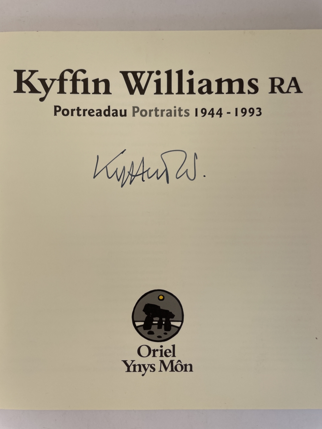 kyffin williams portreadau portraits signed first edition2