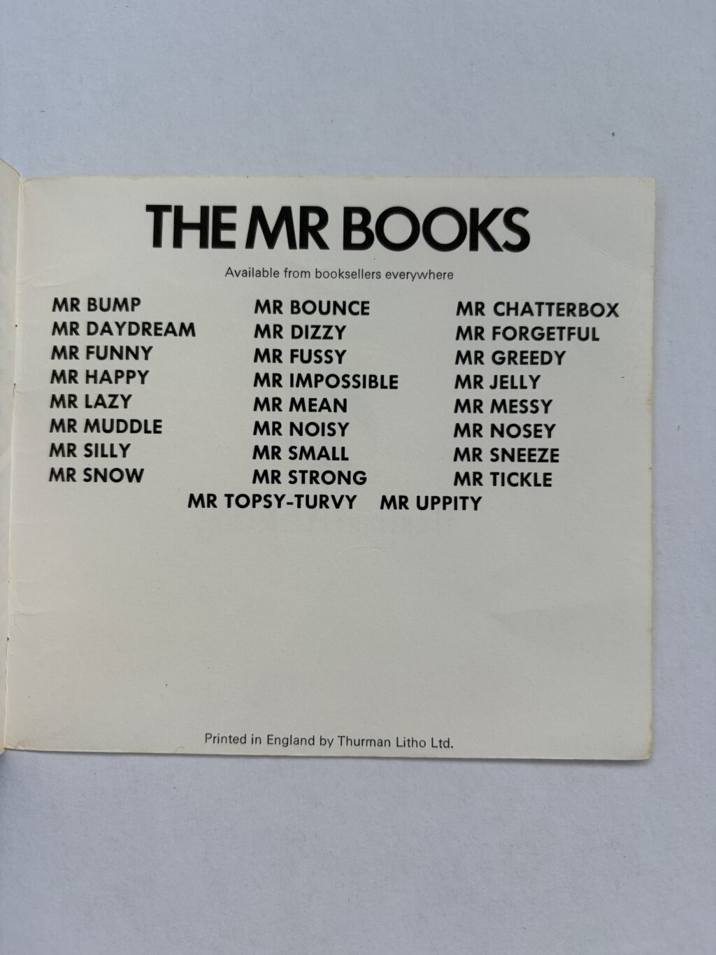 roger hargreaves mr bounce first ed3