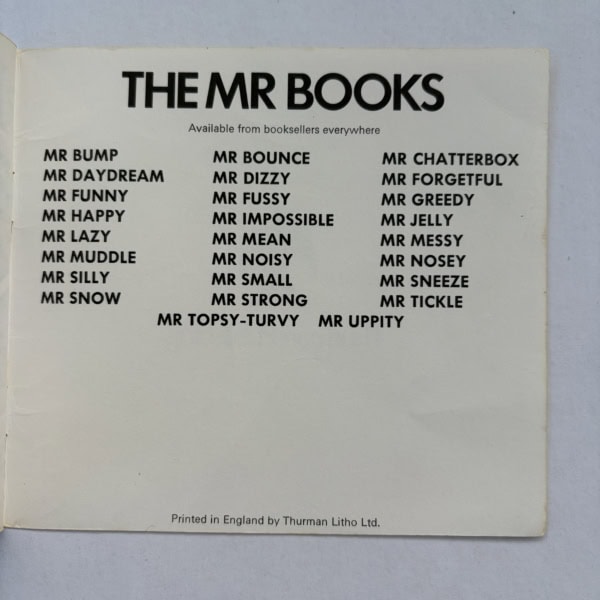 roger hargreaves mr bounce first ed3