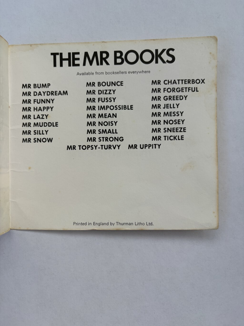 roger hargreaves mr lazy first ed3