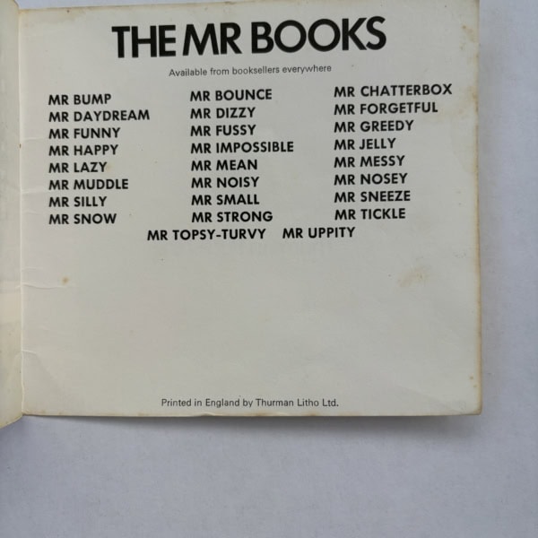 roger hargreaves mr lazy first ed3