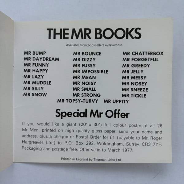 roger hargreaves mr men third set 3