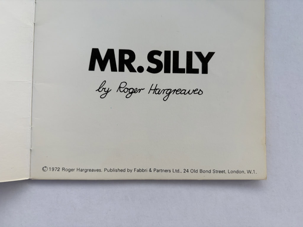roger hargreaves mr silly first ed2