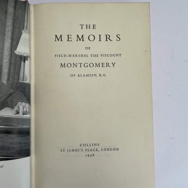 the memoirs of field marshall montgomery first edition3