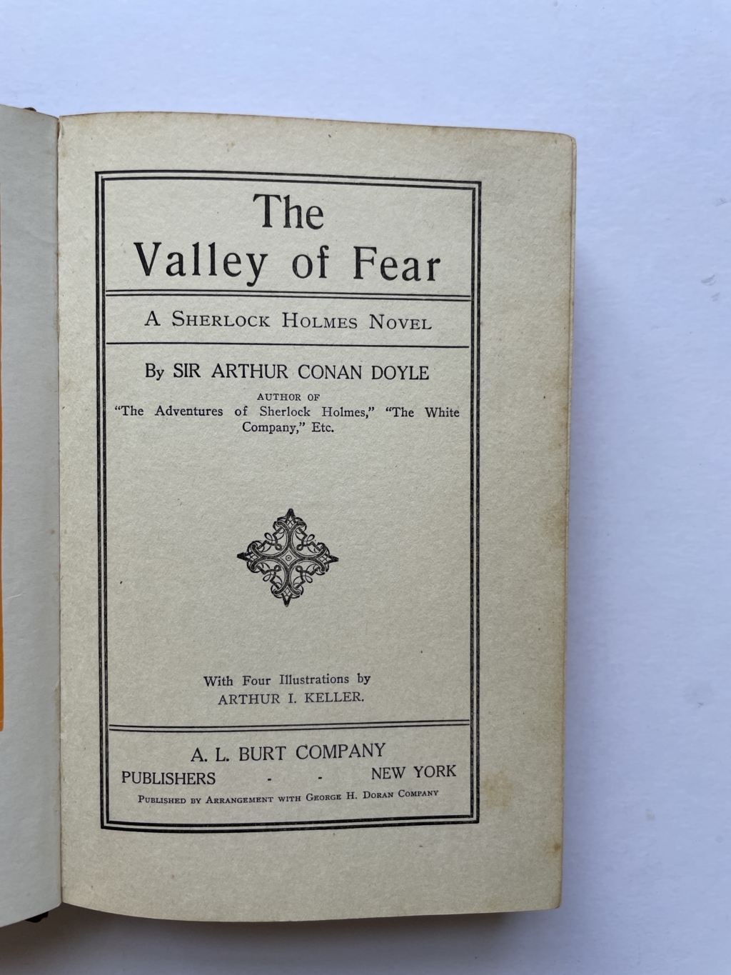 a conan doyle the valley of fear first edition2