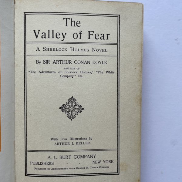 a conan doyle the valley of fear first edition2