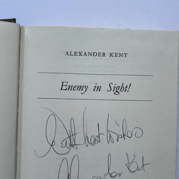 alexander kent enemy in sight signed first edition2