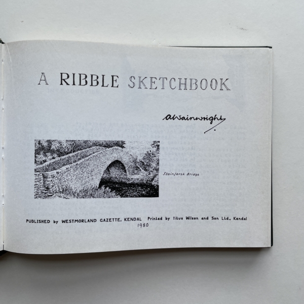 arthur wainwright a ribble sketchbook first edition2