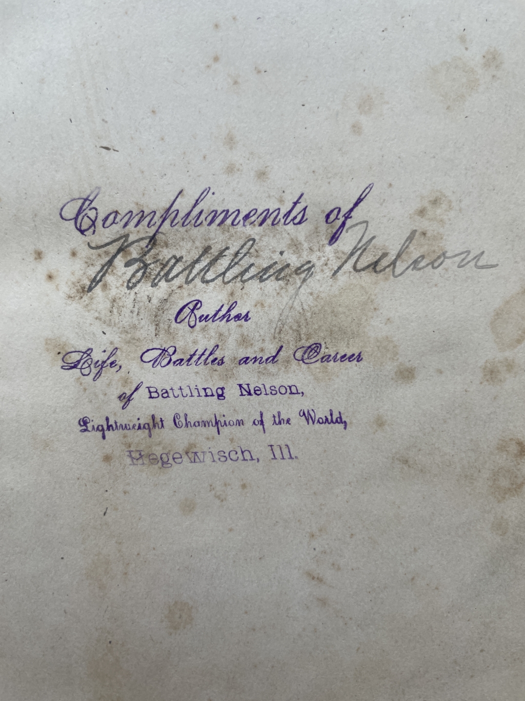 battling nelson life battles and career of battling nelson signed first ed2