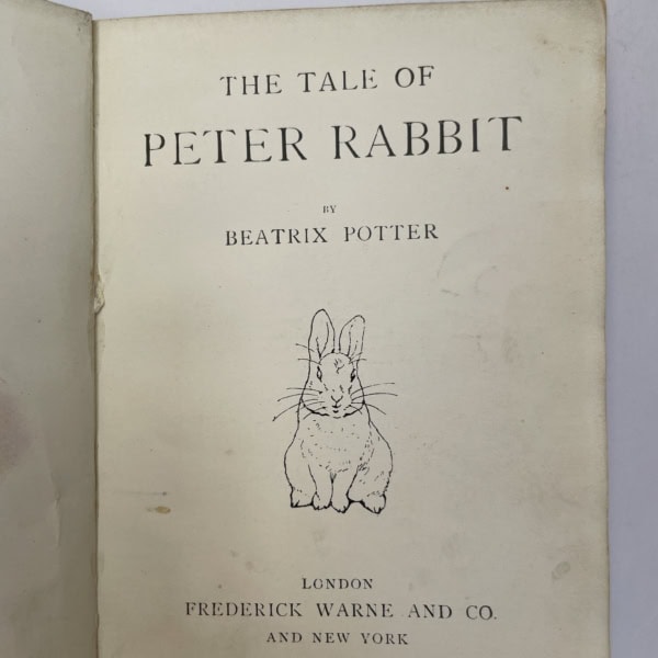 beatrix potter the tale of peter rabbit first ed2