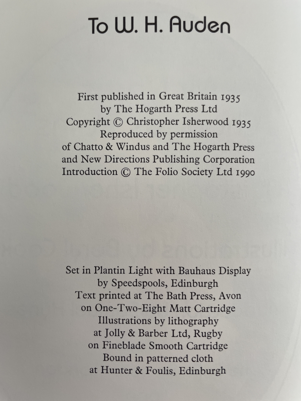 christopher isherwood mr norris changes trains folio2