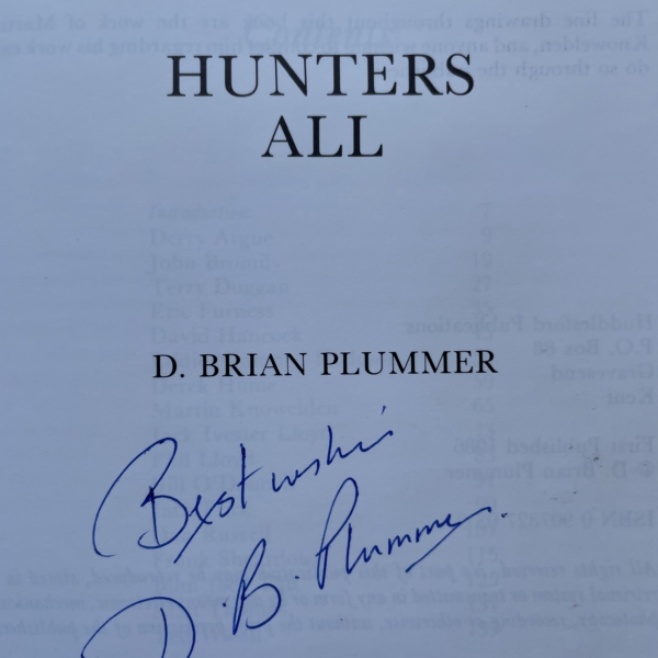 d brian plummer hunters all signed first editiion2