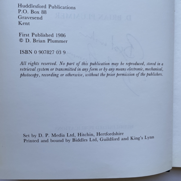 d brian plummer hunters all signed first editiion3