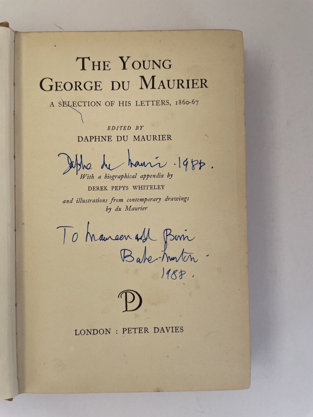 daphne du maurier the young george du maurier signed 2