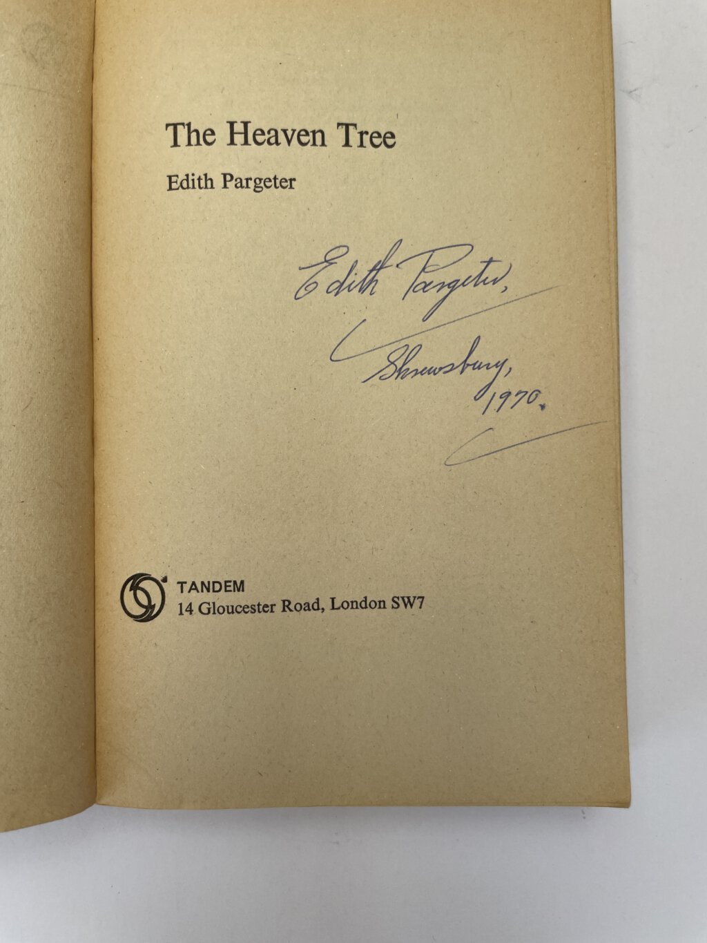 edith pargetter the heaven tree signed 1st 2