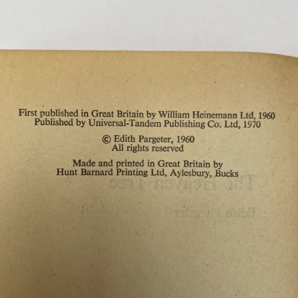edith pargetter the heaven tree signed 1st 3