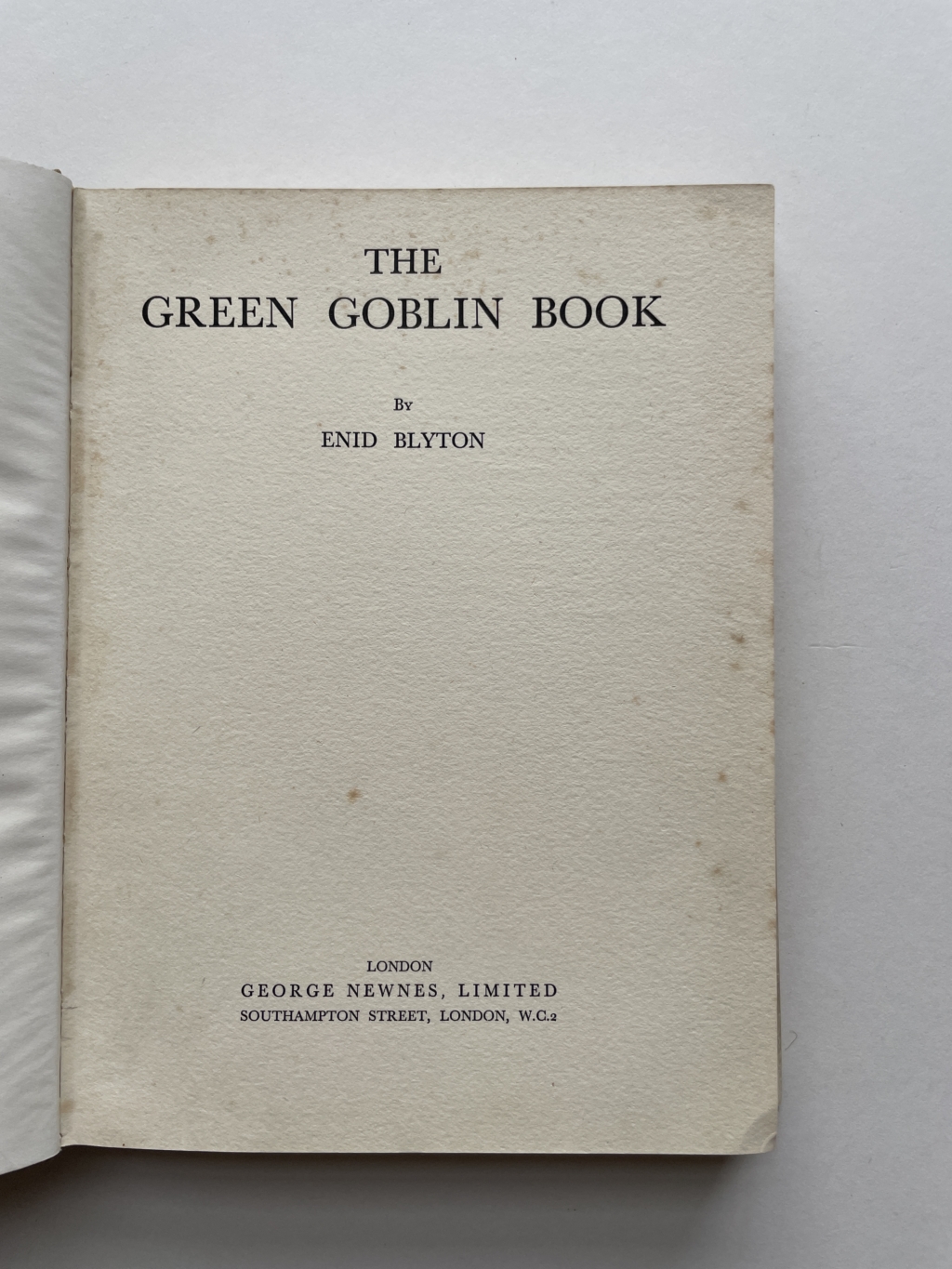 enid blyton the green goblin book signed first edition3