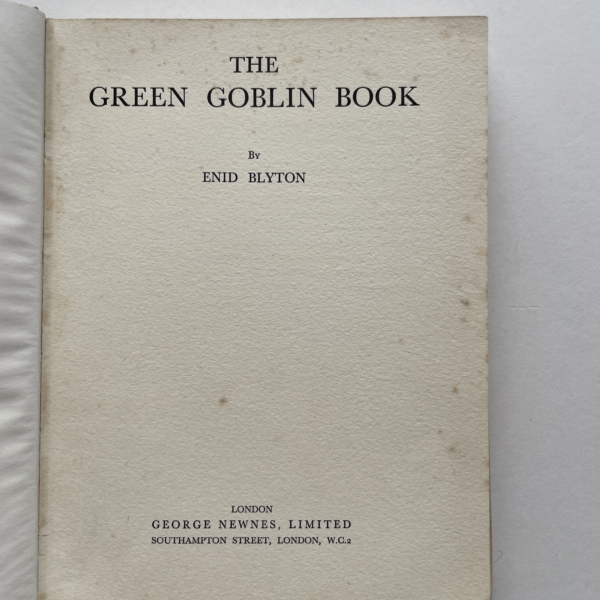 enid blyton the green goblin book signed first edition3