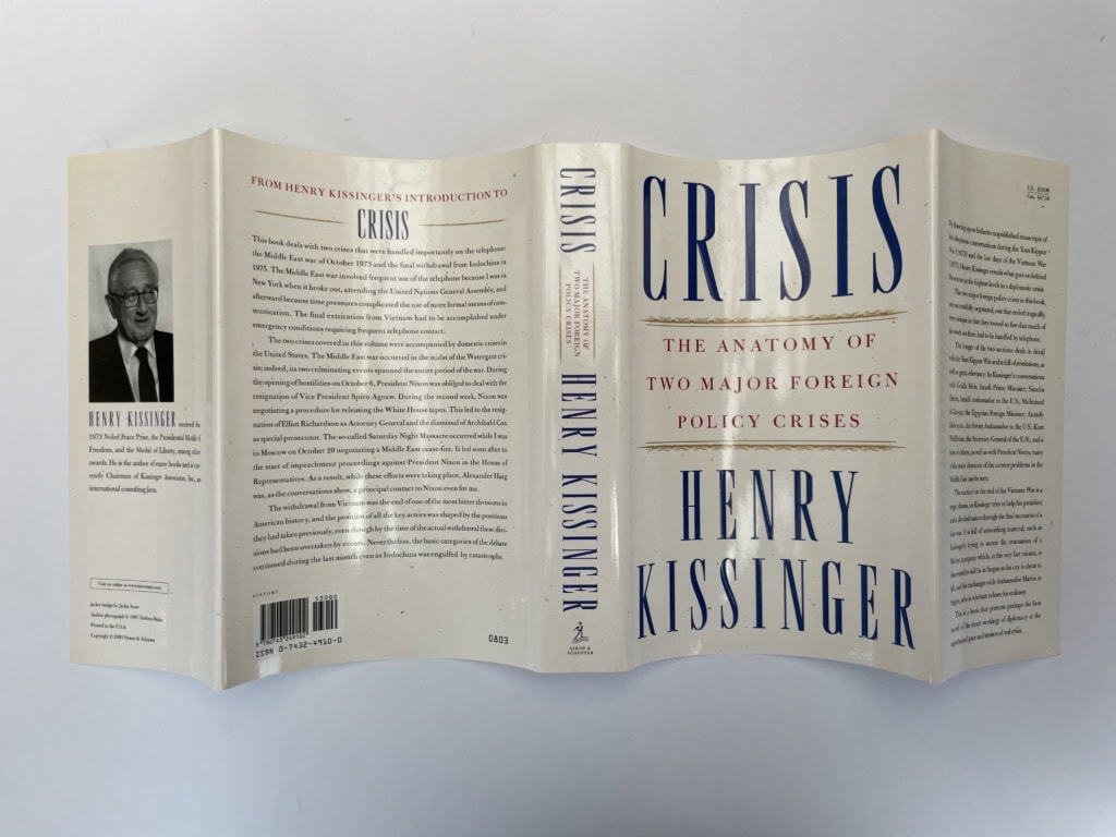 henry kissinger crisis signed first ed5
