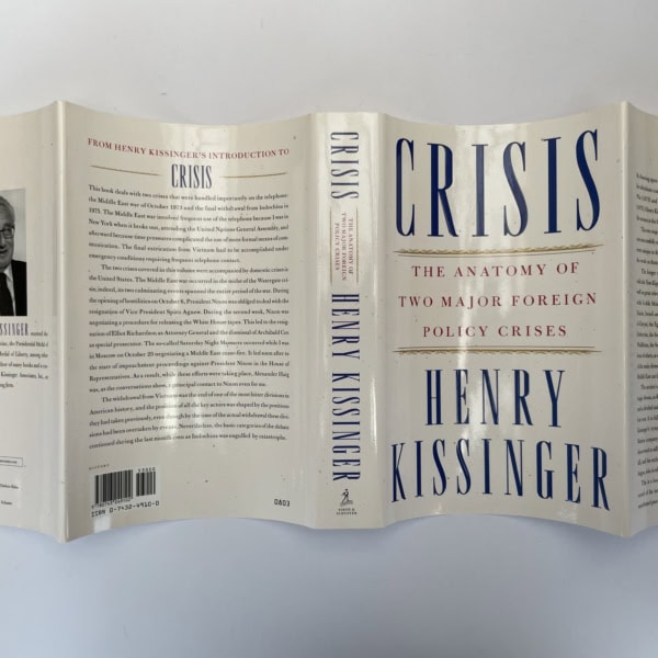 henry kissinger crisis signed first ed5