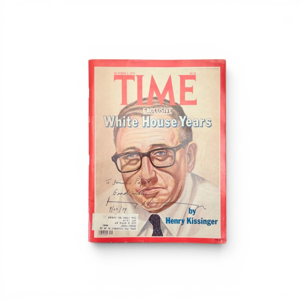 henry kissinger signed time magazine1 henry kissinger signed time magazine1