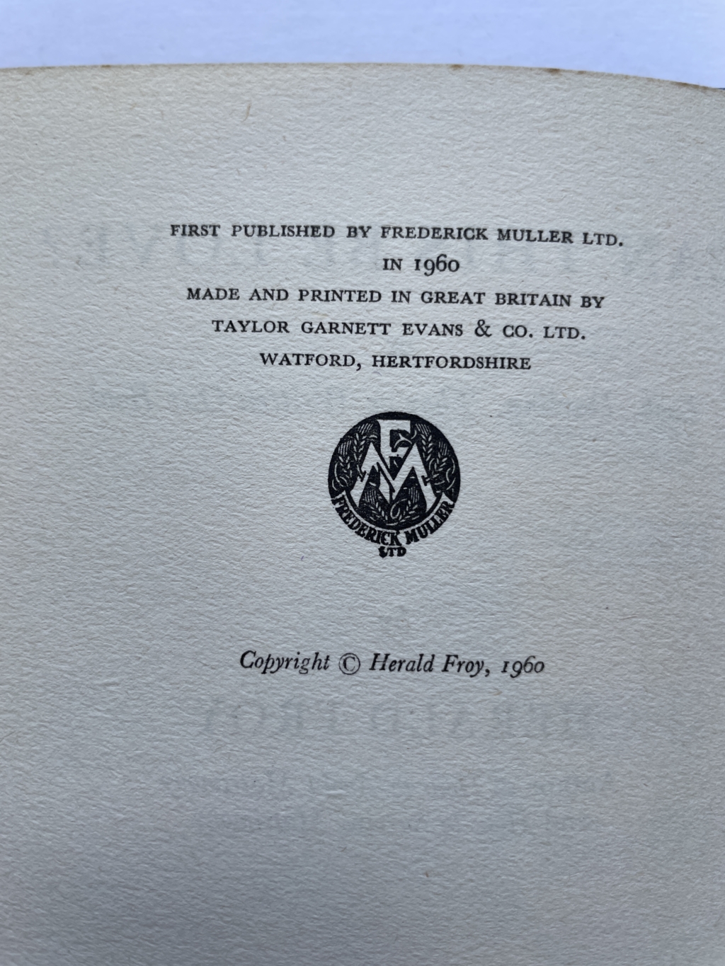 herald froy can this be love first edition2