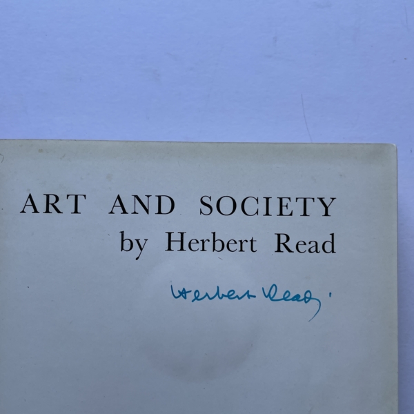 hertbert read art and society first ed2