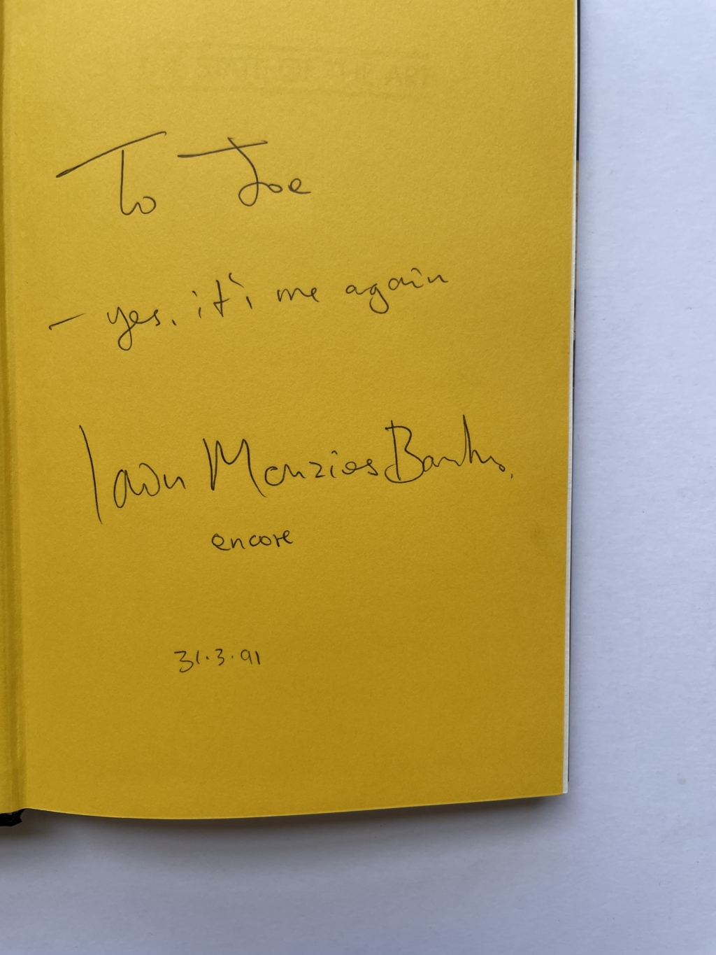 iain banks the state of the art signed first 2