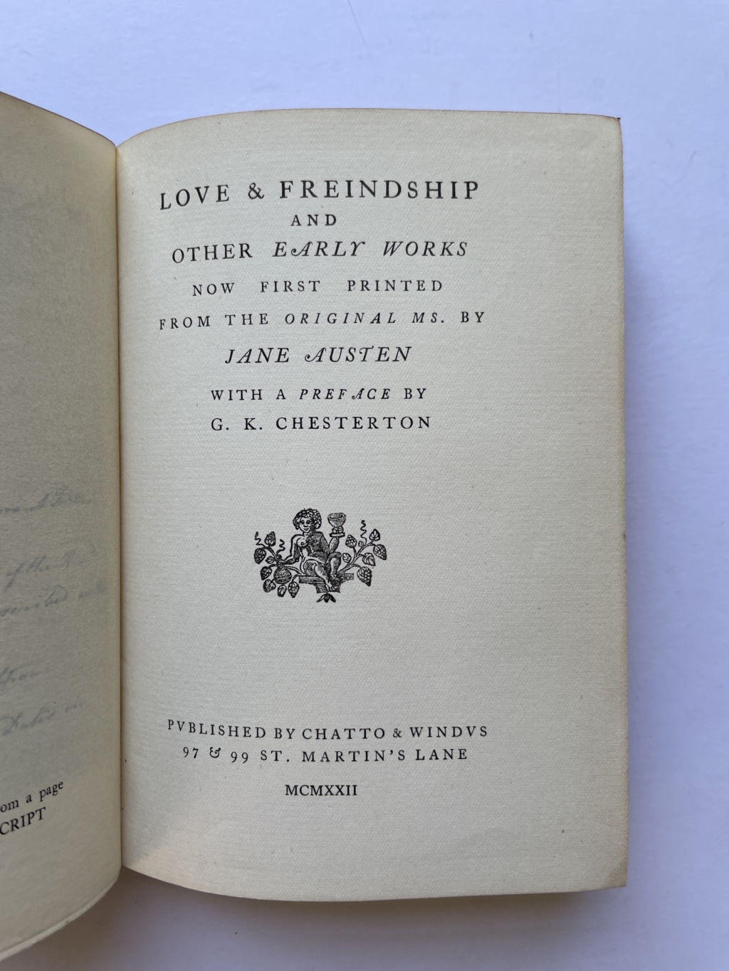 jane austen love and friendship first editon2