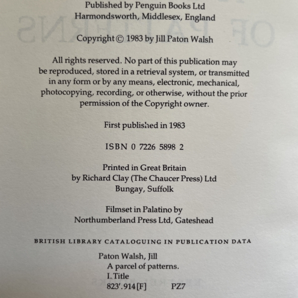 jill patton a parcel of patterns first edition2