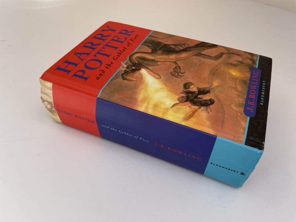 jk rowling hpatgof signed first4