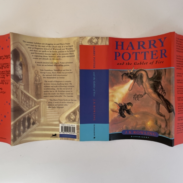 jk rowling hpatgof signed first5